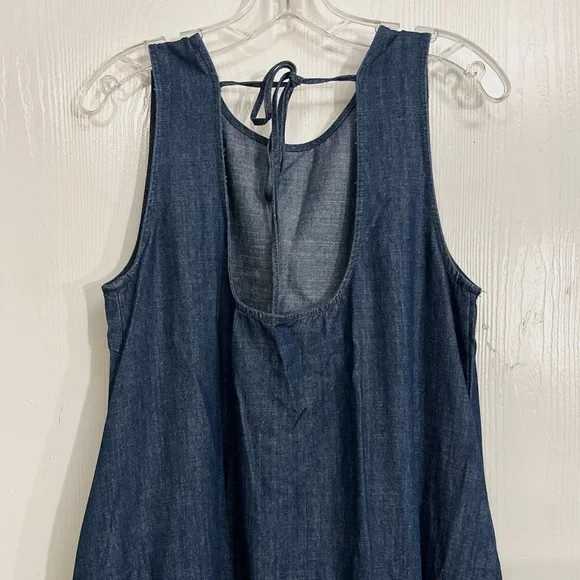 HEYSON Memphis Denim Backless with Tie Midi Dress - Picture 6 of 9